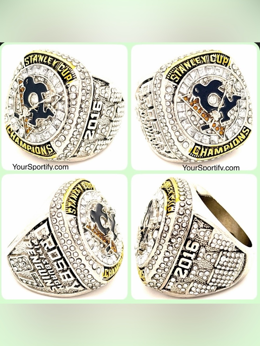 NHL / 2016 Pittsburgh Penguins Stanley Cup Championship Ring